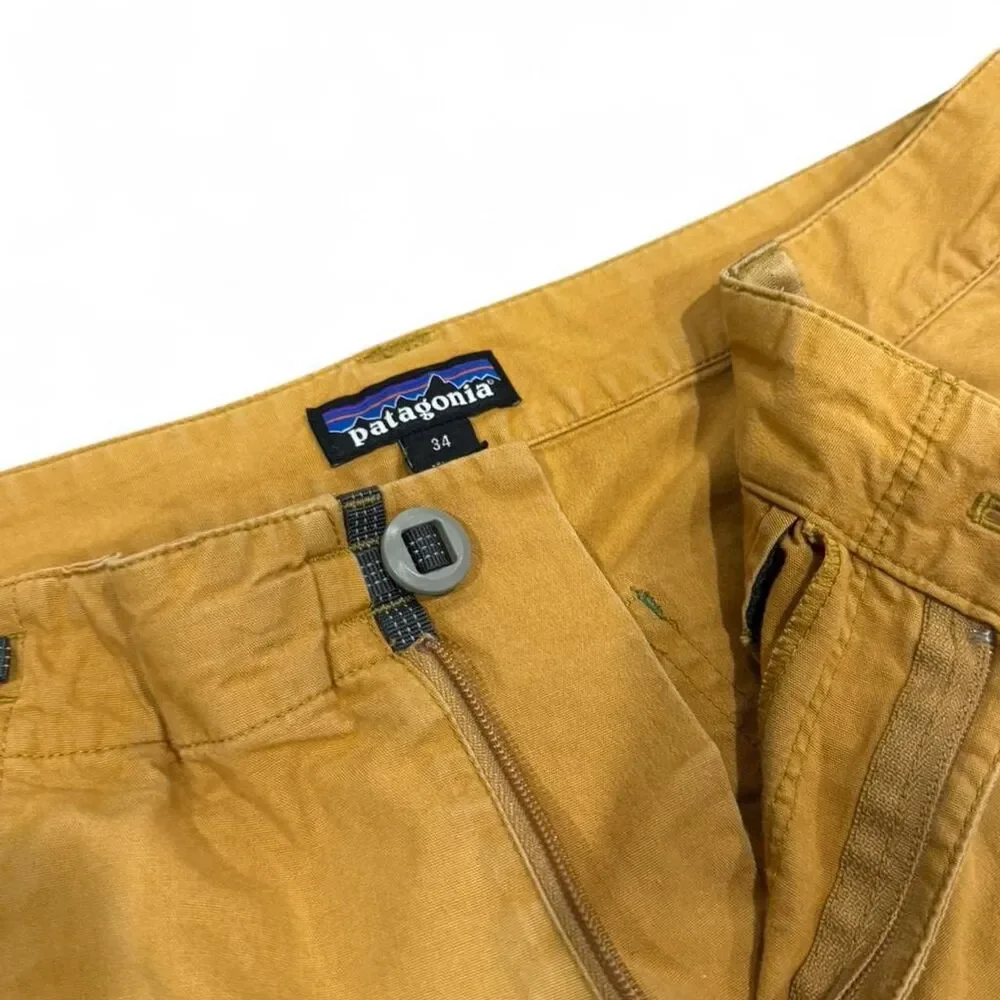 Patagonia Men's Yellow and Tan Trousers - Picture 5 of 7